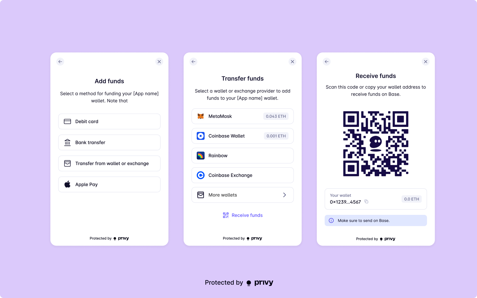 Sample funding flow